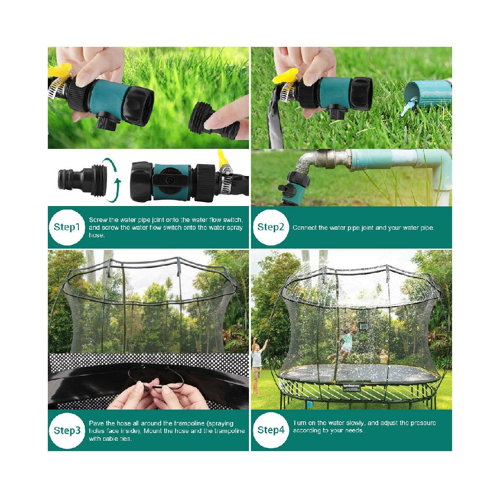 49ft Trampoline Sprinkler Outdoor Water Toy X80253