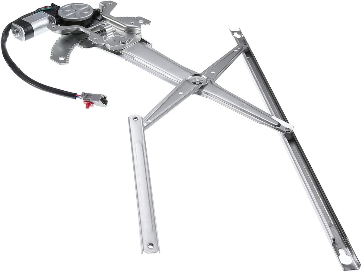 Front Left Driver Side Power Window Regulator with Motor for 1997-2001 Honda CR-V (4 Pins Plug) Pack of 2 J3880