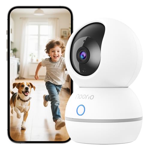 2K Indoor Pan/Tilt Security Camera with Speaker, 2Pcs L509547