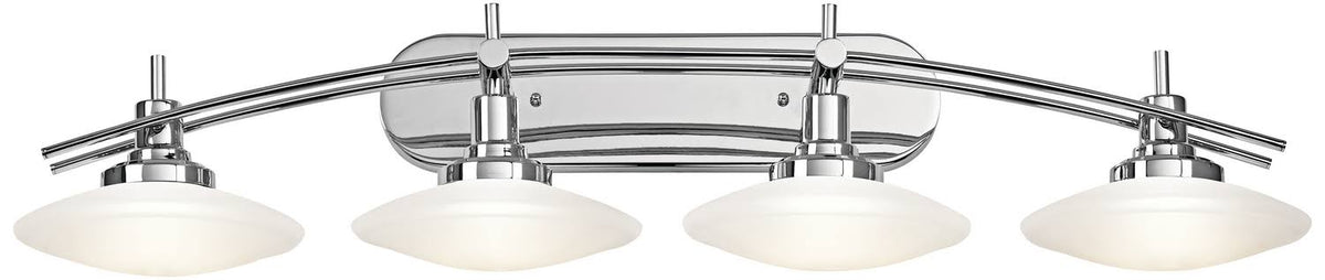 Four Light Chrome Bath T4446