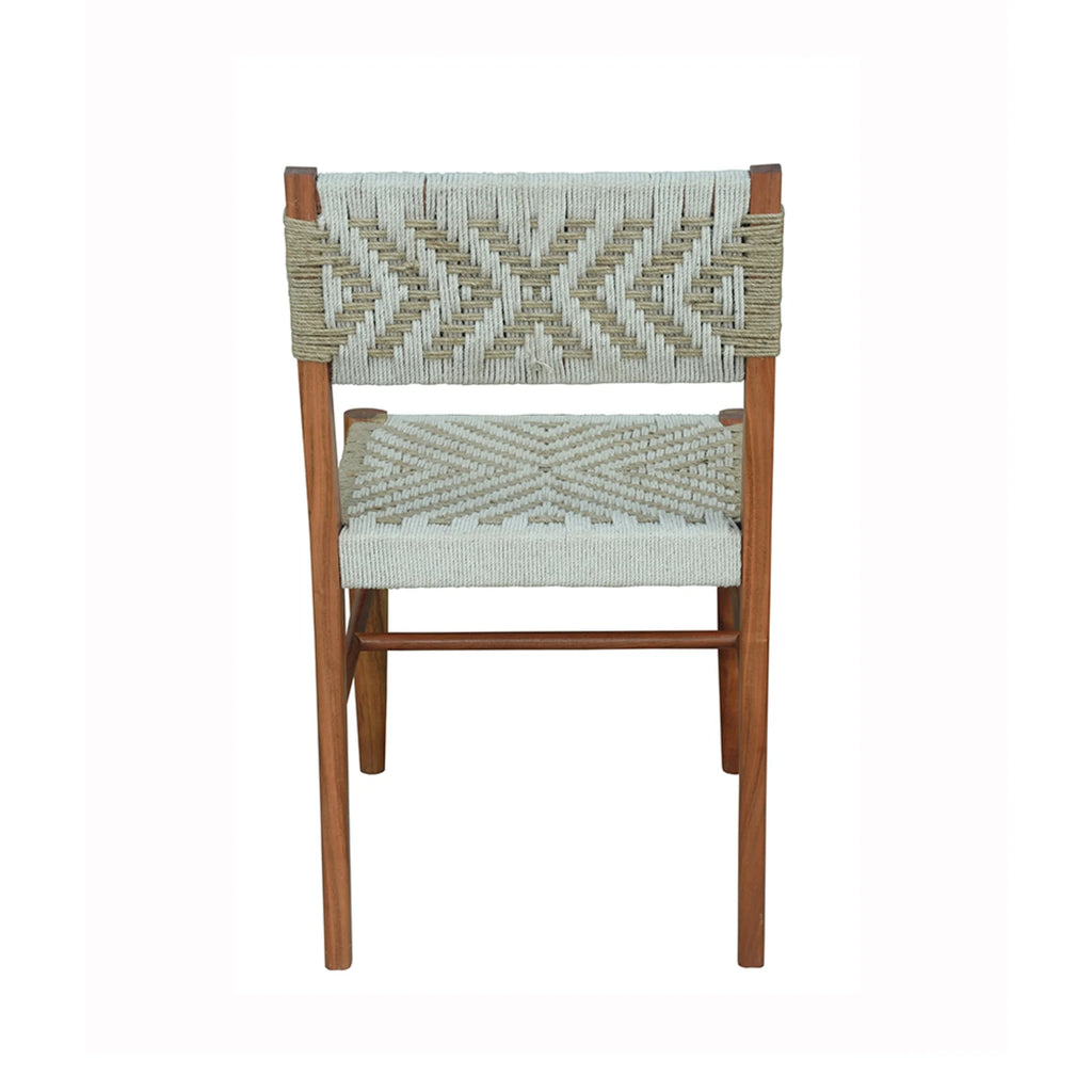 Gray and Brown Weaving Chair W396