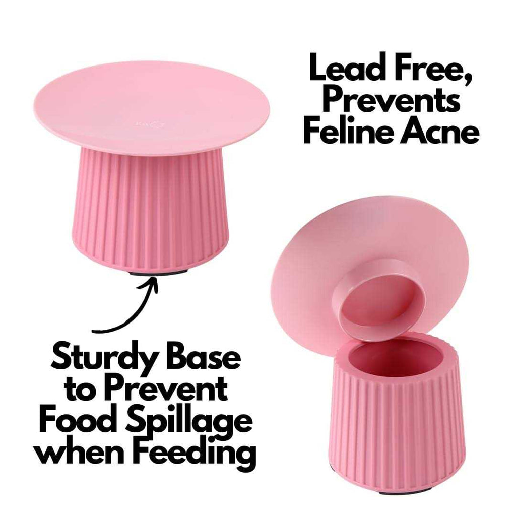 Elevated Cat Food and Water Bowl Set P348728