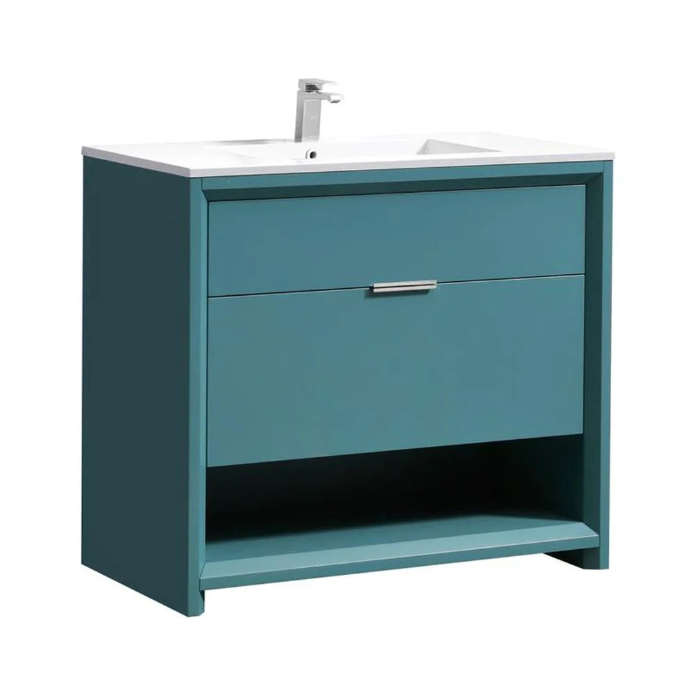 40″ Teal Green Bathroom Vanity Y257