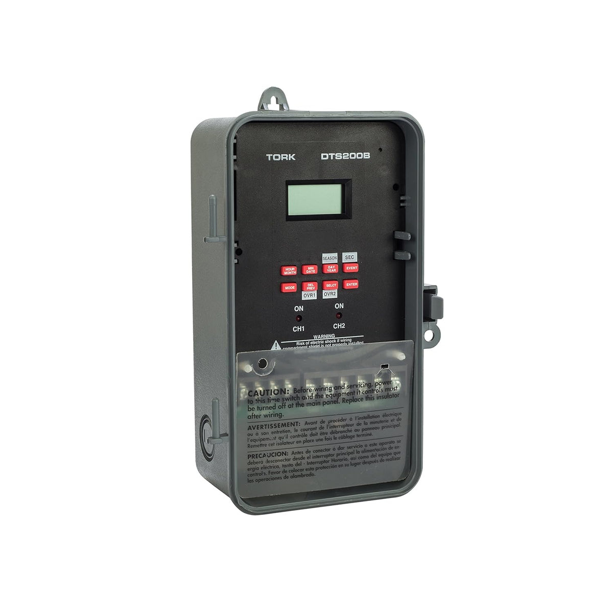 Multipurpose 365/7 Day Time Switch, 120/208-240/277 VAC, 2 Channels, SPDT Dry Contact T5153