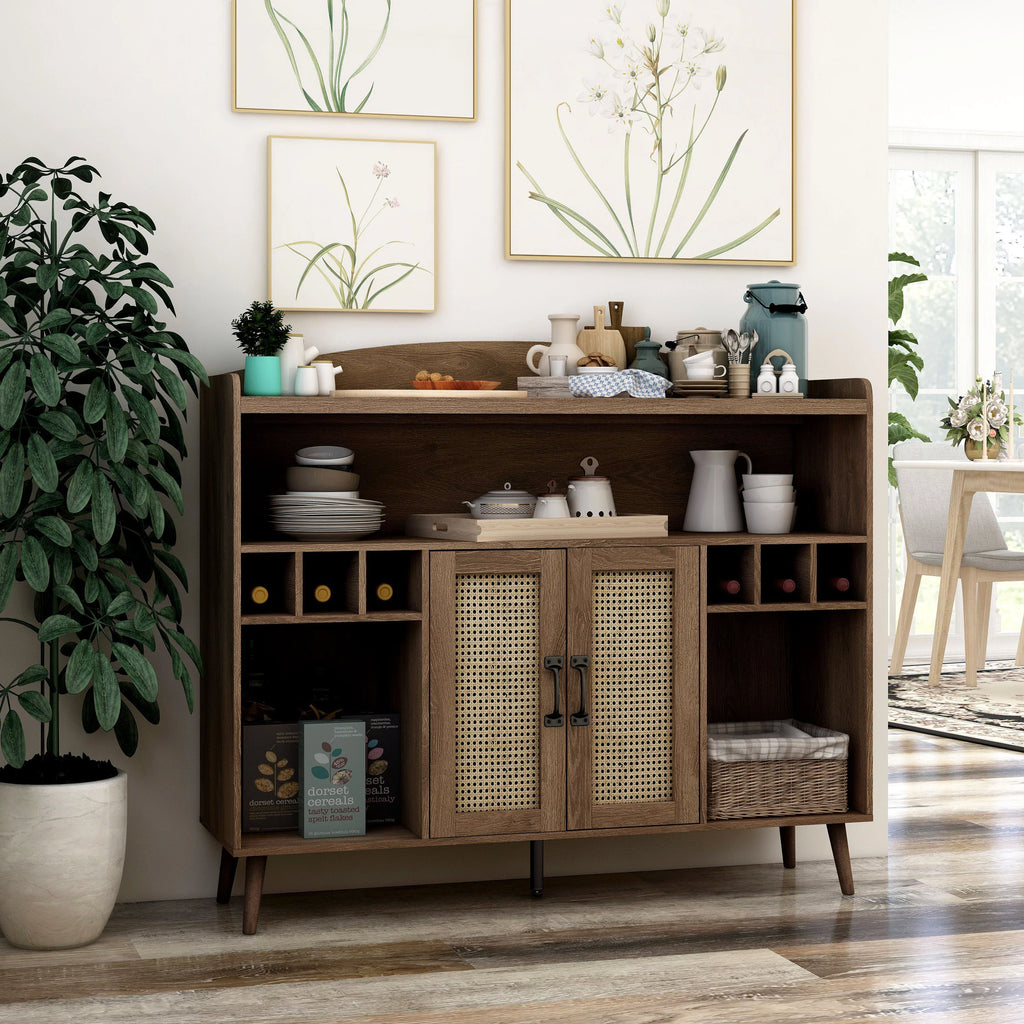 Distressed Walnut Buffet T883