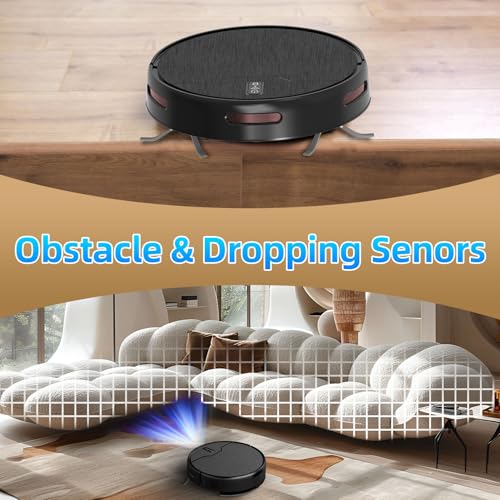 Robot Vacuum and Mop Combo with Large Capacity Dustbin H41957
