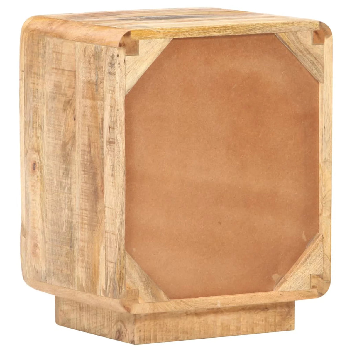 Rough Mango Wood Bedside Cabinet Q71726