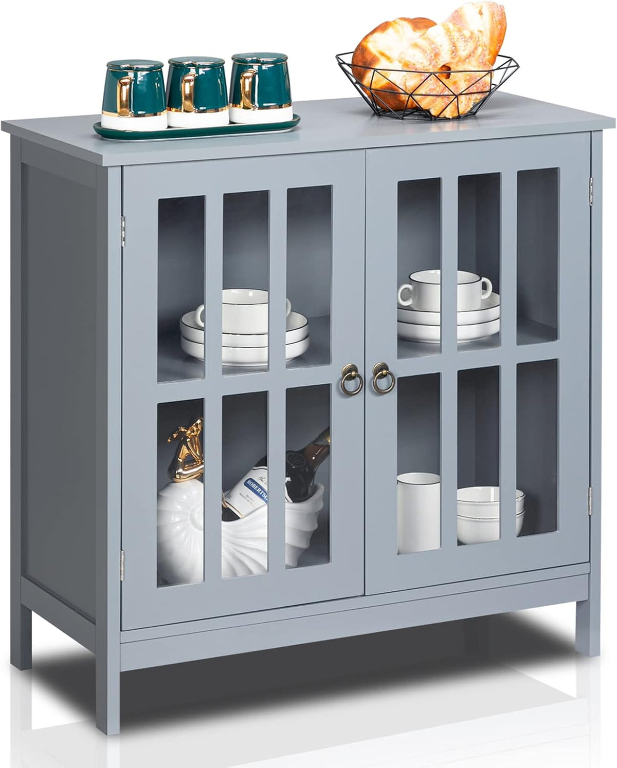 White Buffet Cabinet with Storage U39106