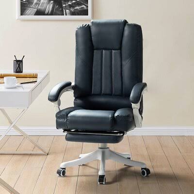 Navy Gaming PC and Racing Chair G8256