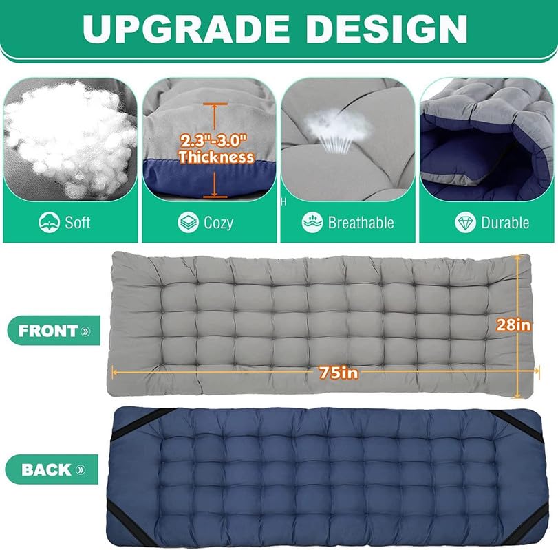 Gray Folding Camping Cot with Mattress Hold 600 LB B498