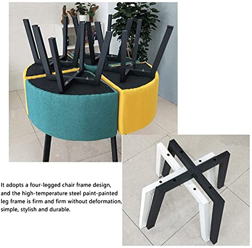 White 80cm Round Table with 4 PU Leather Chairs F48532