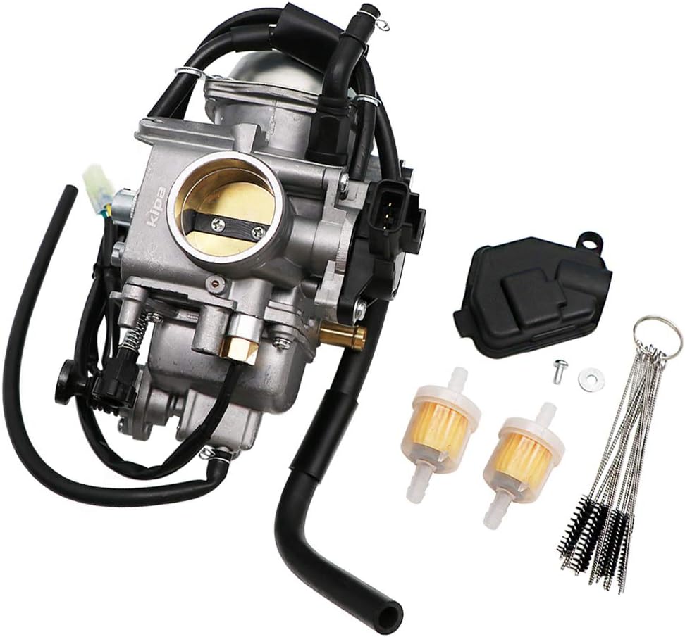 Carburetor with Carbon Dirt Jet Cleaner Tool Kit & Fuel Filters B7138