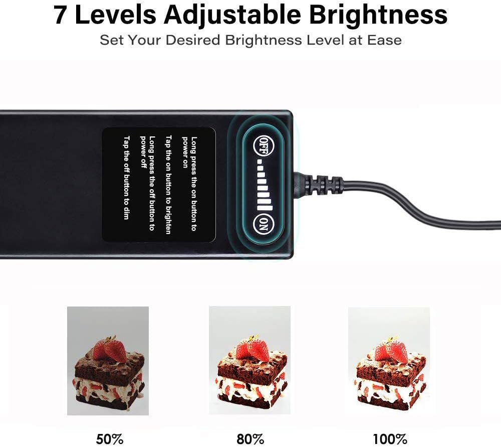Portable Foldable 24 x 24 Inch Photo Studio Light Box Kit with LED Lights and 6 Color Backdrops F7043
