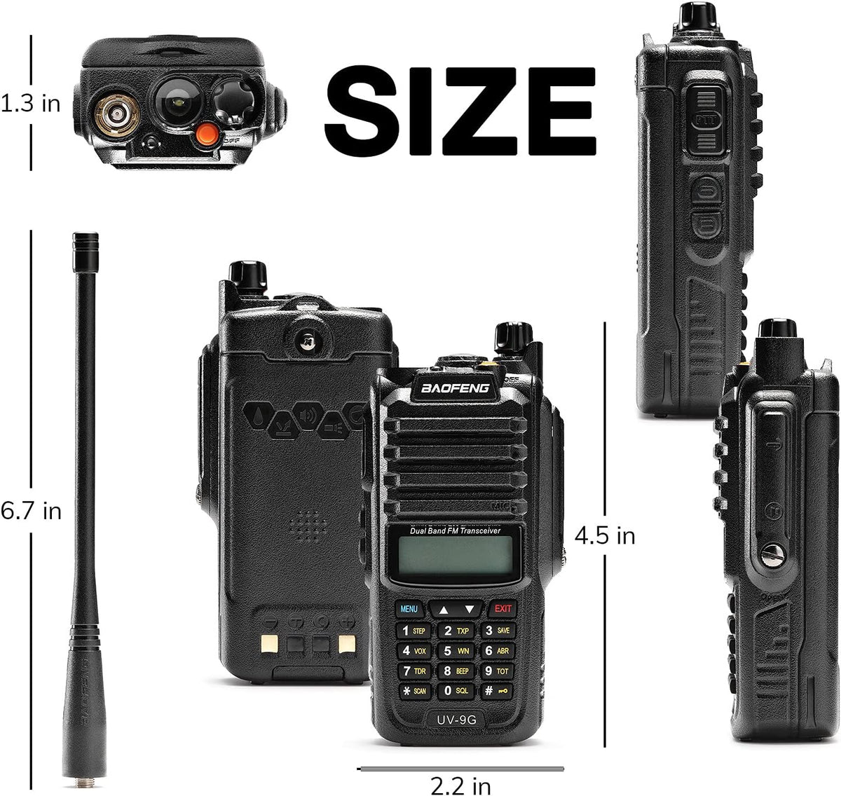 Waterproof IP67 Long Range Rechargeable Handheld Two Way Radio O343