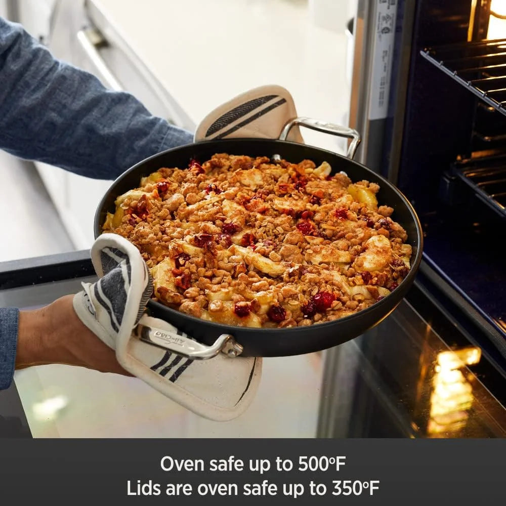 4 quart Hard Anodized Nonstick Cookware with Glass Lid Y39654