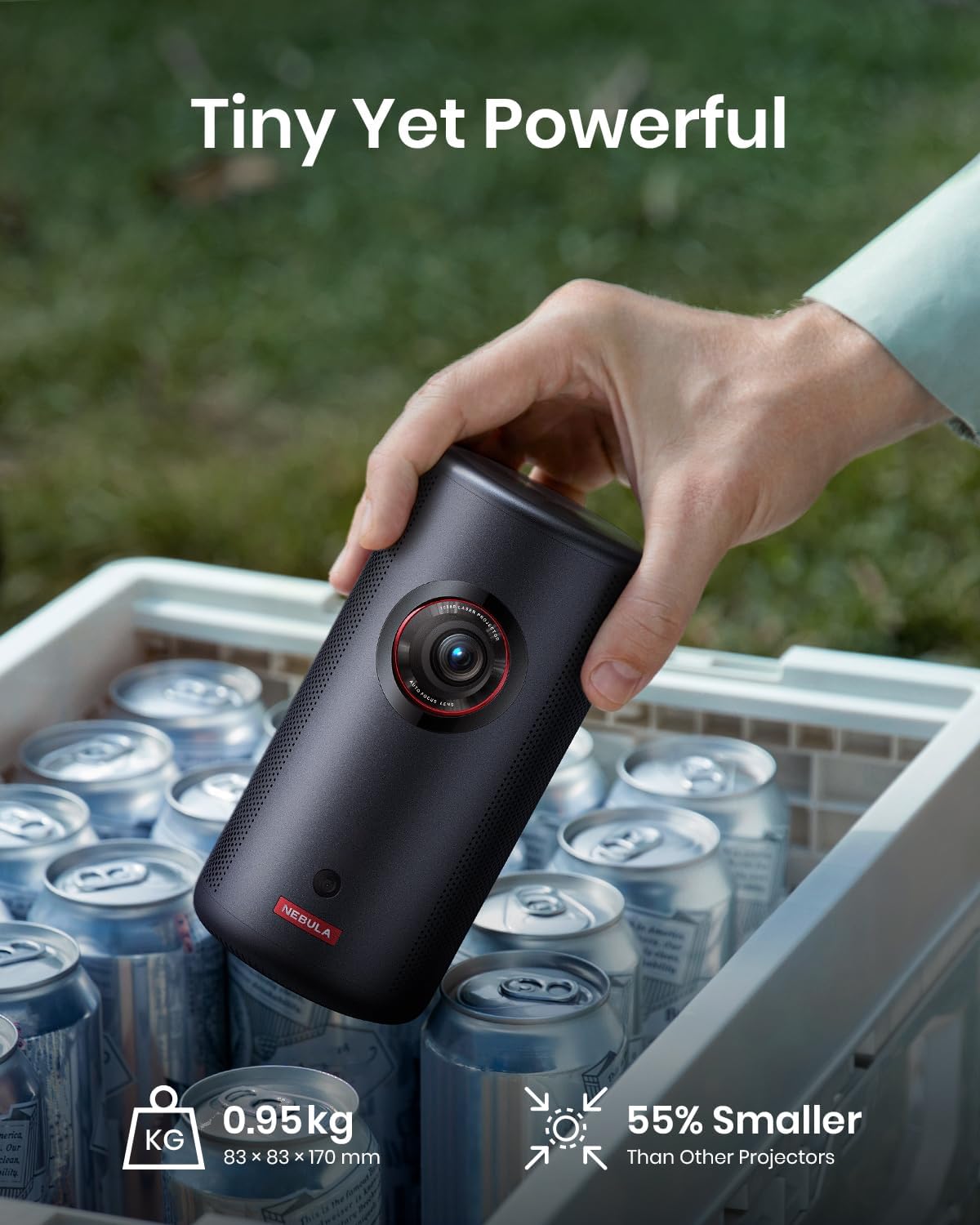 Mini Smart TV Projector with wifi and bluetooth, Laser Projector, 2.5H Built-in Battery K747