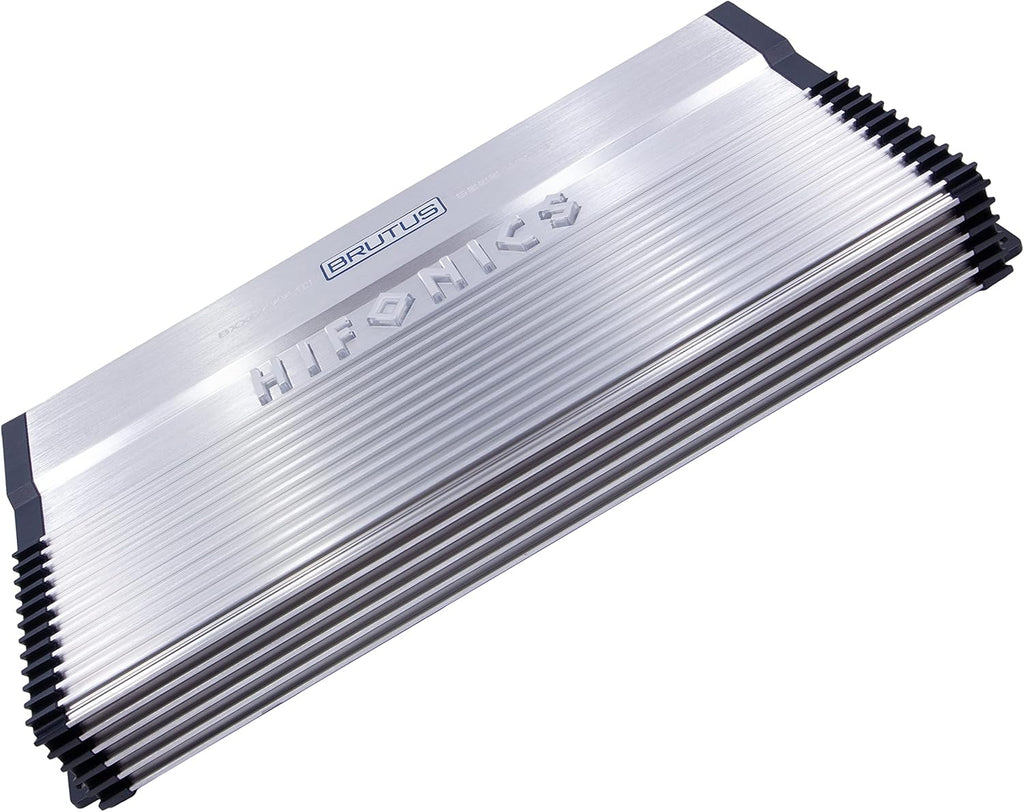 6000 Watt RMS 1-Channel D Class Car Audio Amplifier with Blue 0 Gauge Installation Kit Bundle F40309