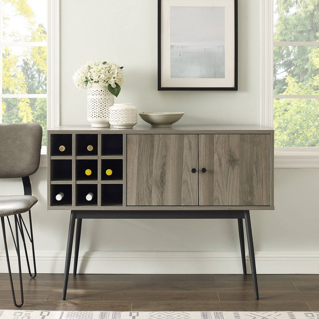 Slate Gray Bar Cabinet W61815