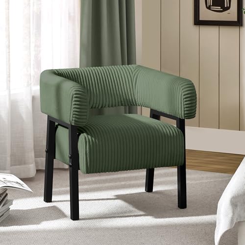 Beige Corduroy Accent Chair Set of 2 X984444