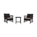 3 Piece Wicker PE Rattan Patio Bistro Set A5749