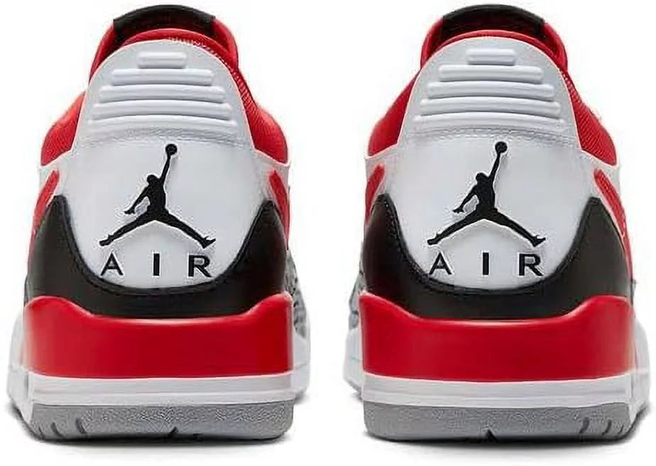 White Fire Red Black Low Top Sneakers P91519