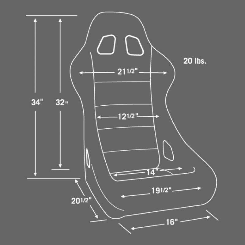 Black Velour Racing Seat A536