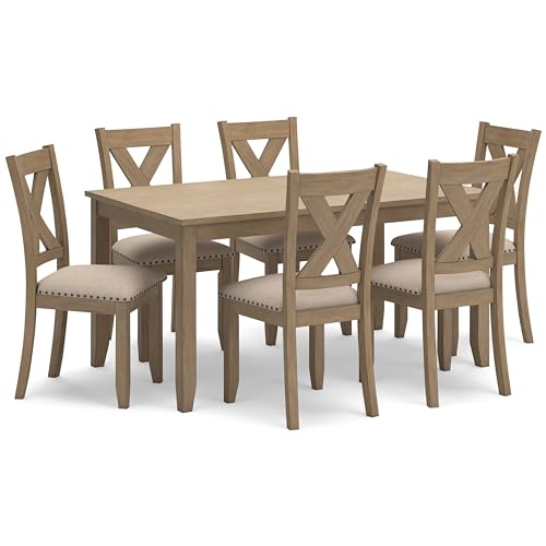 7 Piece Dining Set with Table and 6 Chairs V837858