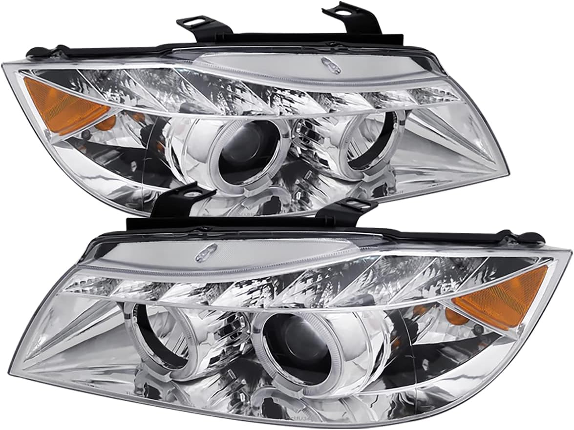 Clear Dual Halo Projector LED Headlight C353