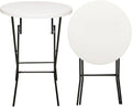 Folding Table 4FT White Plastic with Center Handle L44584