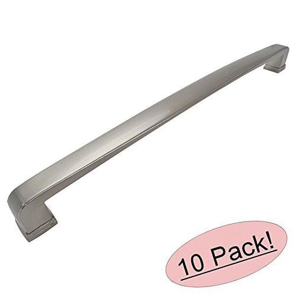 Satin Nickel Oversized Cabinet Hardware 10 Pack S4795