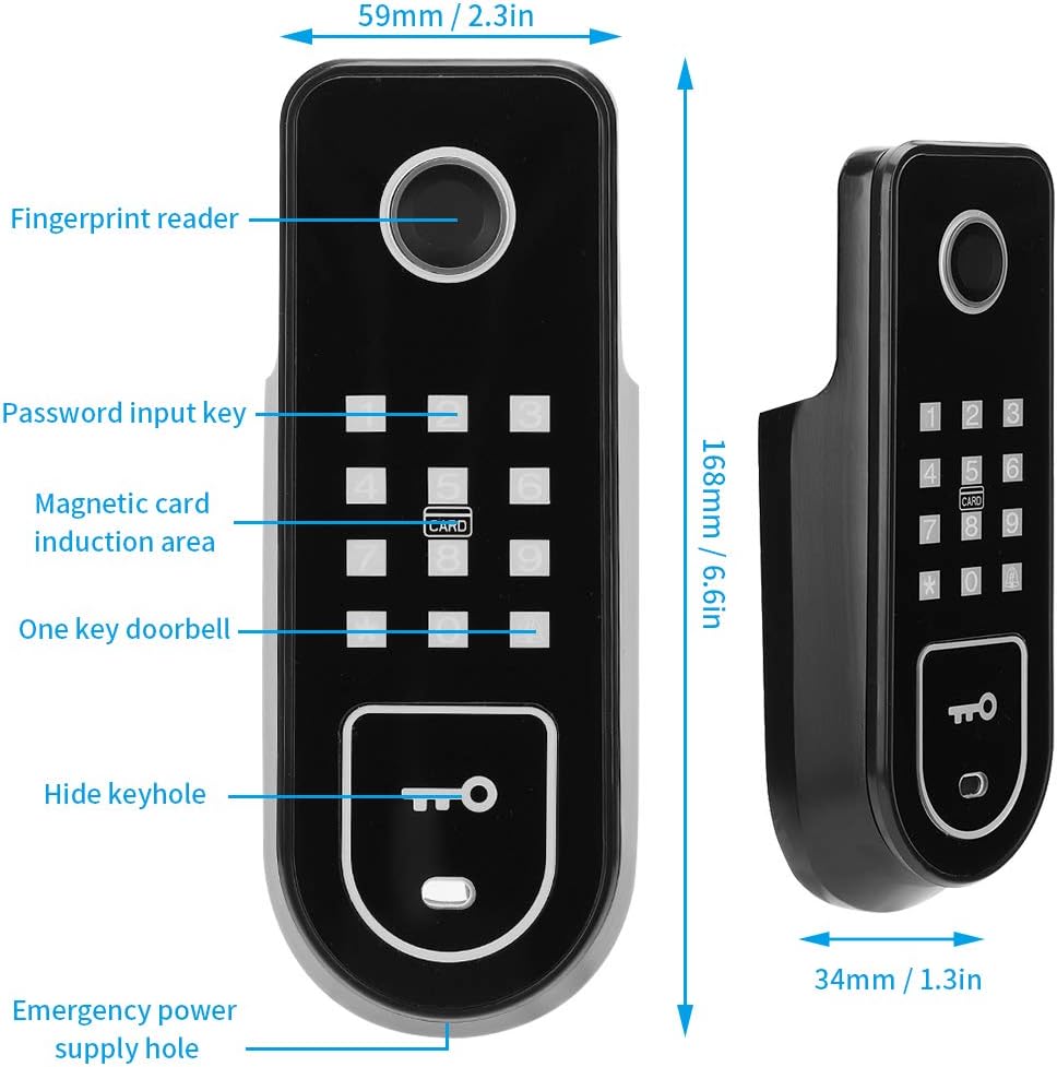 Keyless Entry Electronic Door Lock, Pack of 2 V3868