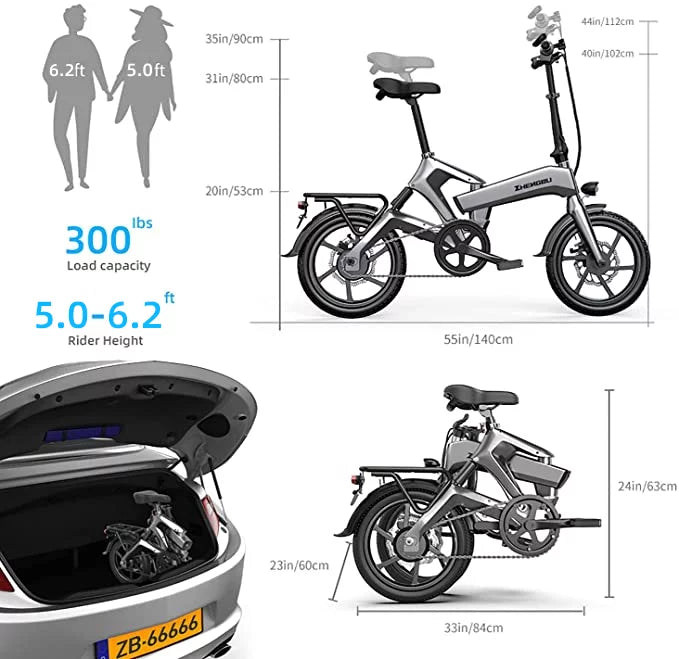 Folding Electric Bike 400W 48V 12.8AH B71376