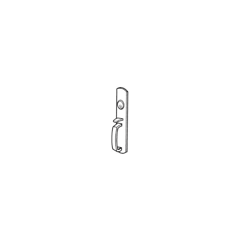 Satin Brass Thumbpiece Trim for Rim Exit Device J71659