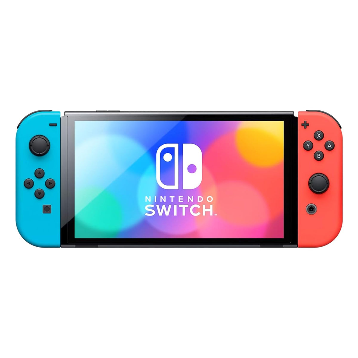 Nintendo Switch OLED Model (Neon Red/Blue) with Extra Joy-Con (Red/Blue), Dock, Joy-Con Grips and Straps, Portable Case and Earphones Z255515