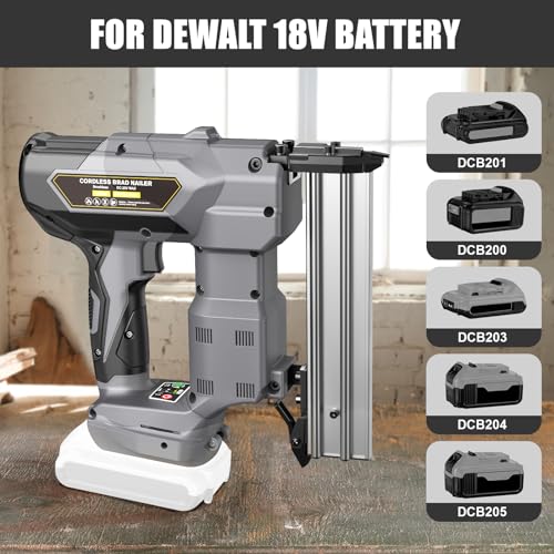 Cordless 18GA Brad Nailer, 18 Gauge Nail Gun, Brushless, 2 Mode, 5/8 to 1-1/4 Inch, Tool Only N48578