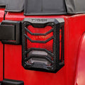 Tail Light Guards Covers Textured Black Cast Aluminum Alloy Y66631