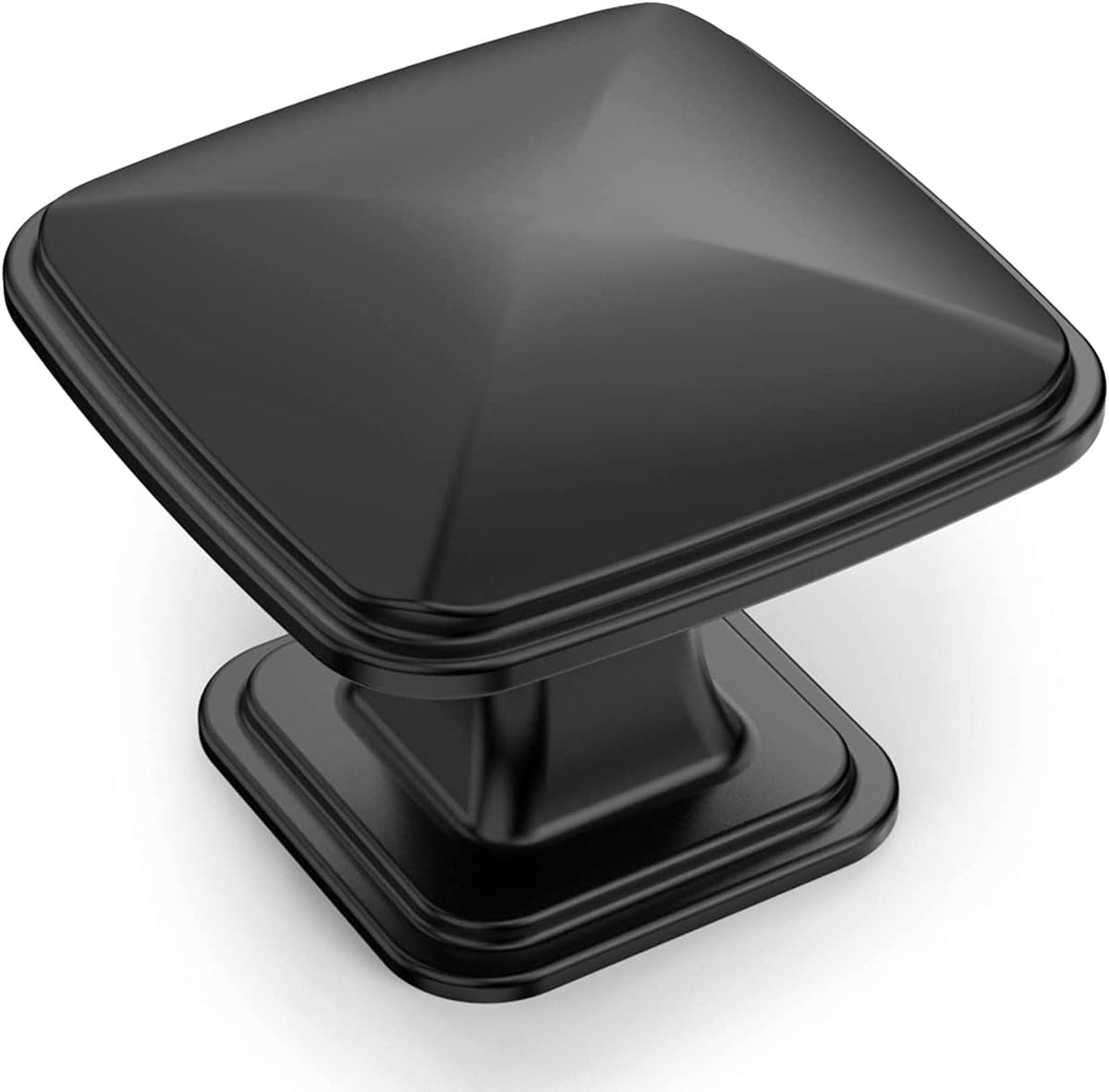 10 Pack Matte Black Cabinet Knobs K3781
