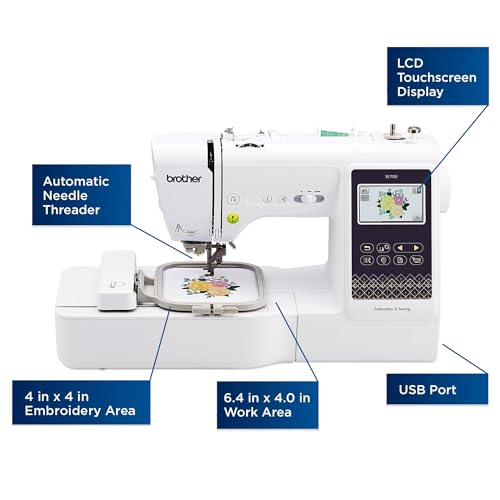 SE700 Embroidery & Sewing Machine with 100 Sewing Spools, 100 Color Matching Bobbins H159