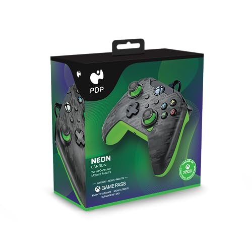 Wired Xbox Game Controller - Dual Vibration Gamepad - Fuse Black/Pink L296