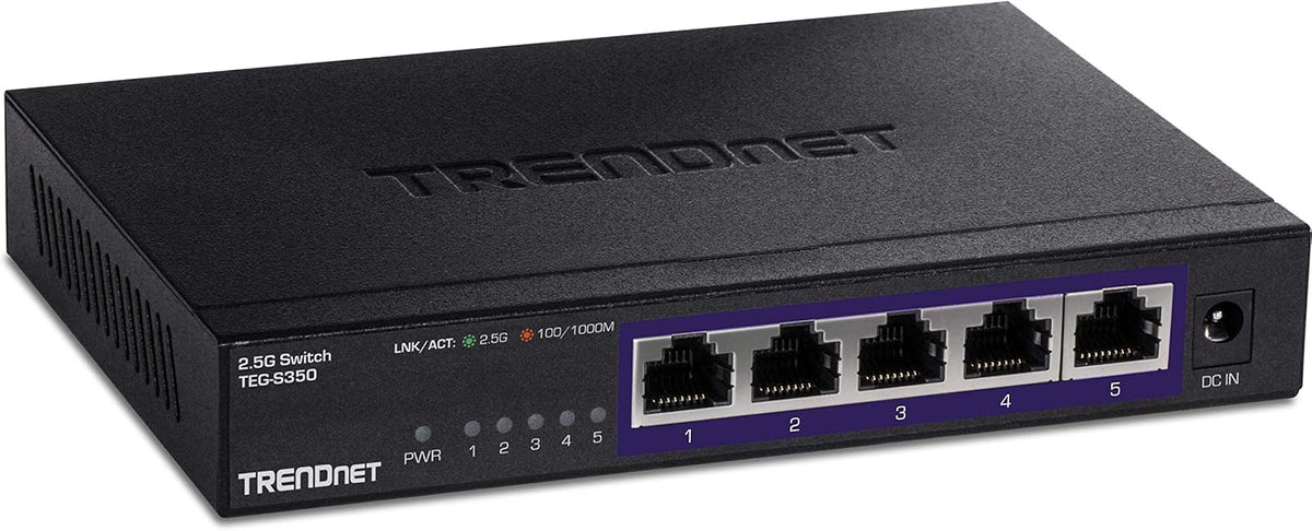 5-Port Unmanaged 2.5G Switch, Black I795