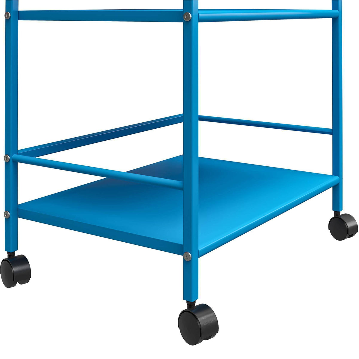 Blue Metal Rolling Cart O389