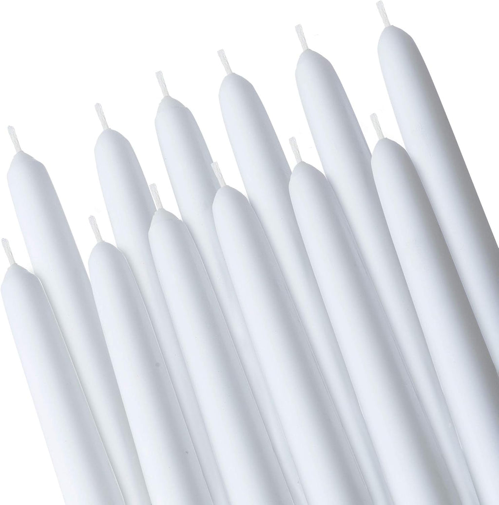 White 8 Hour Unscented Taper Candles Pack of 100 G469