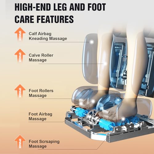 Black 4D 3D Dual-Mechanism Zero Gravity Massage Chair J5589