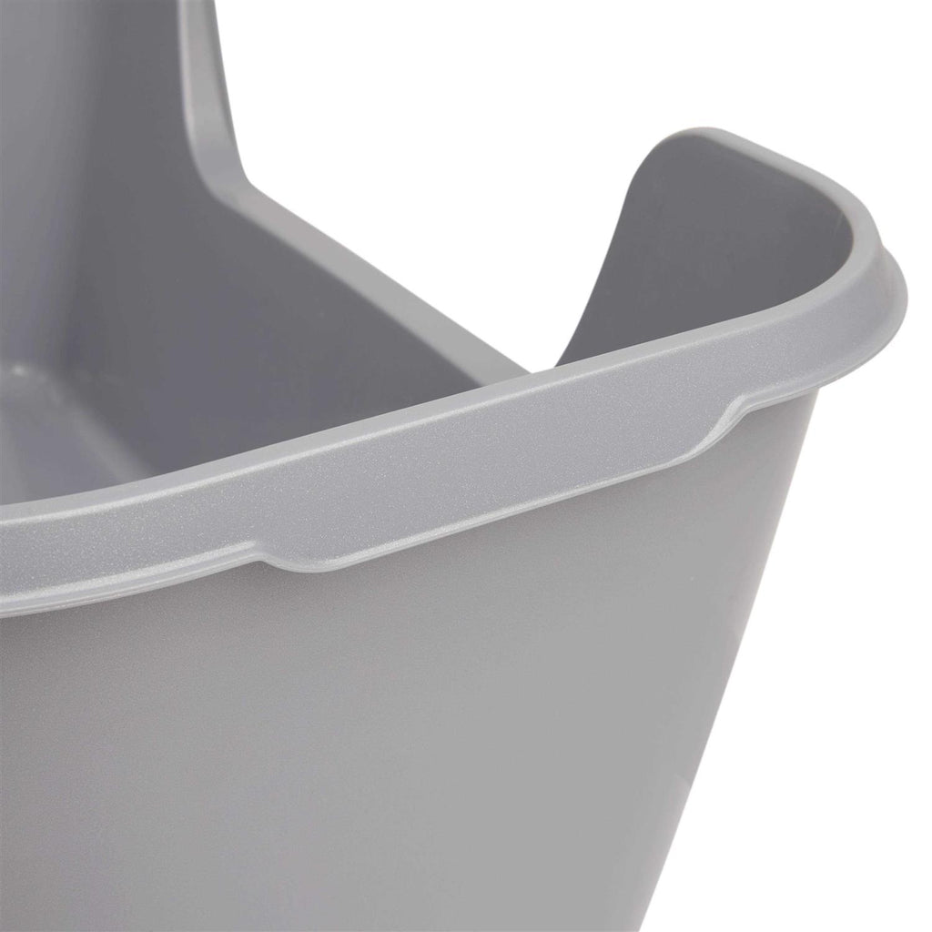 Grey High-Back Corner Litter Box C938