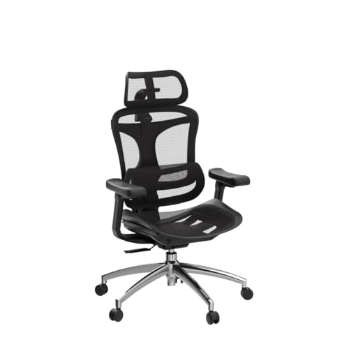 Ergonomic Office Chair with 3D Armrests, Adjustable Backrest, Grey M4877