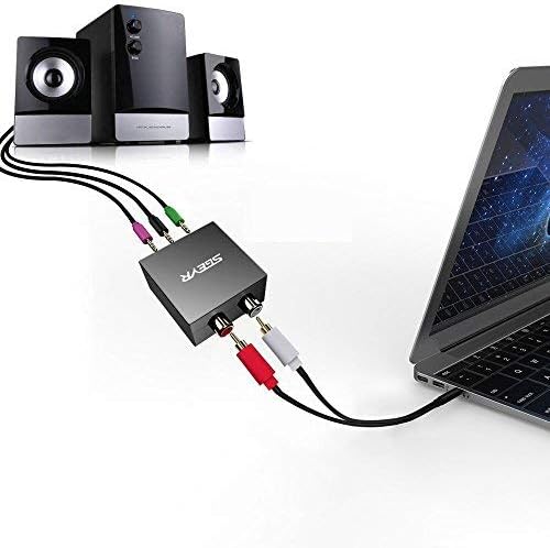 5.1 Audio Console Adapter Stereo RCA to 3 x 3.5mm Jack Bidirectional Conversion R947