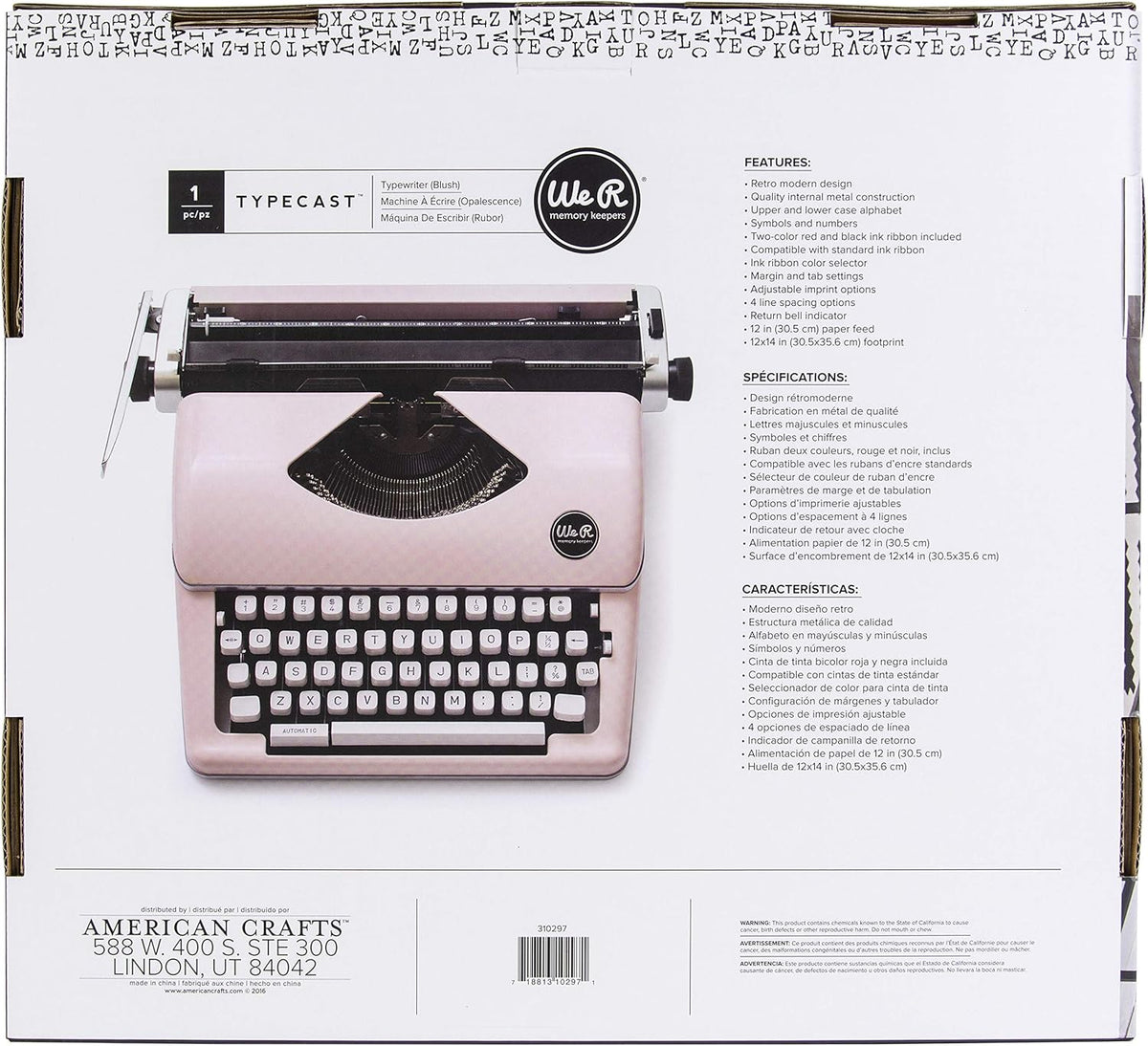 Pink Typewriter F6553