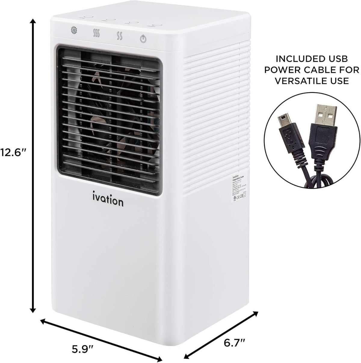 Mini Air Cooler with 2-Speed Fan I357