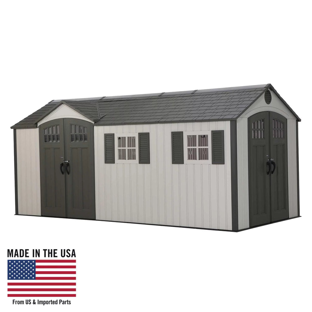 17.5 ft. x 8 ft. Outdoor Storage Shed G113
