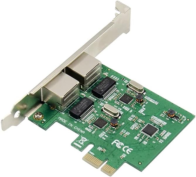 Dual Port Gigabit Ethernet PCIe Network Card Pack of 2 B68080
